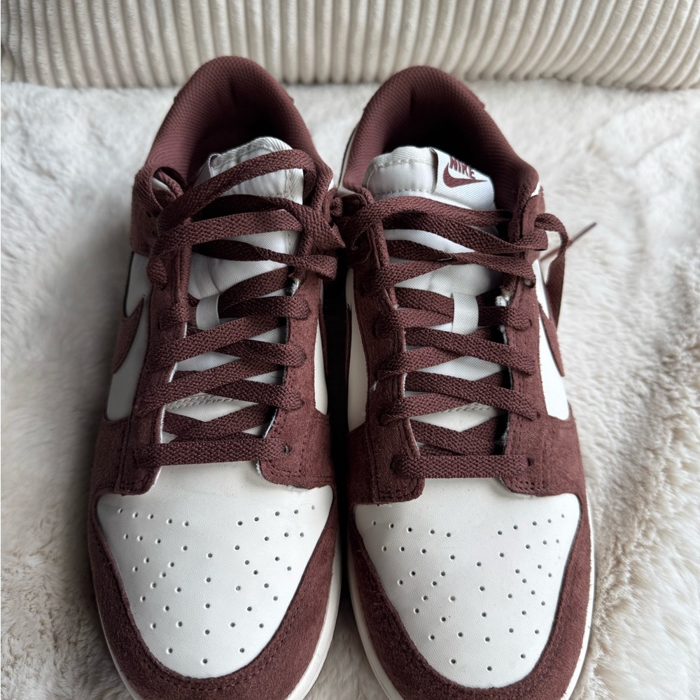 Nike Maroon and White Athletic Shoes